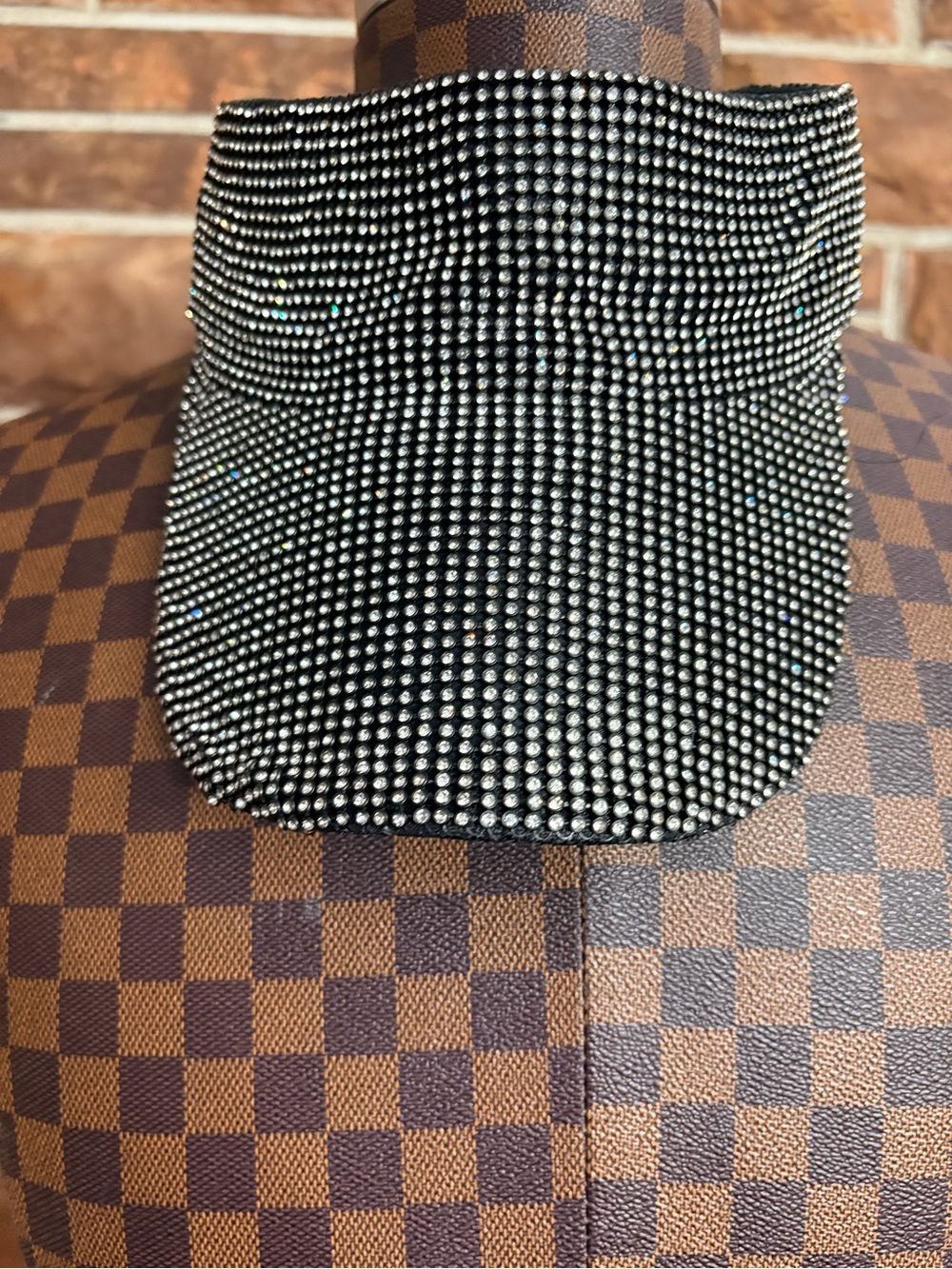 Black Crystal Visor Cap - Unbranded
